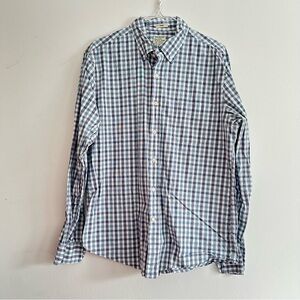J. CREW Long Sleeve Button Down Shirt - Blue / Green